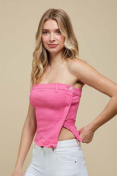 Denim Tube Top