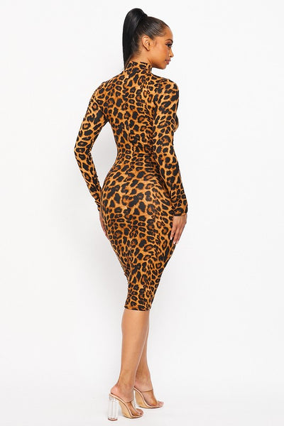 Animal print dress