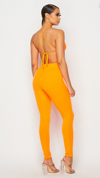 Ribbed Knit Jumpsuit