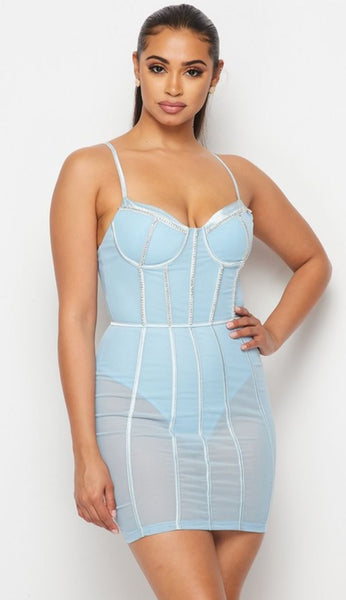Sheer corset dress