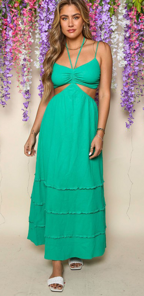 Side Cutout Maxi Dress