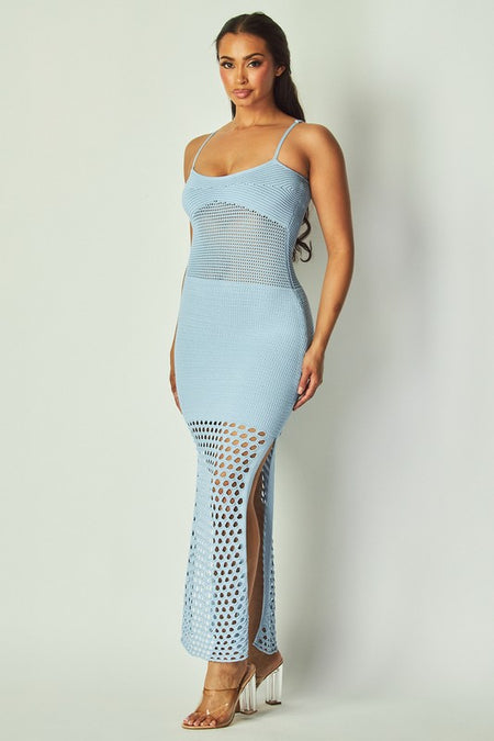 Printed Maxi Halter Dress