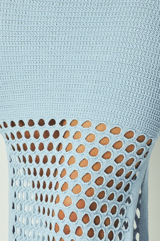 Crochet Knit Maxi Sleeveless Dress