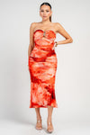 Strapless Midi Dress