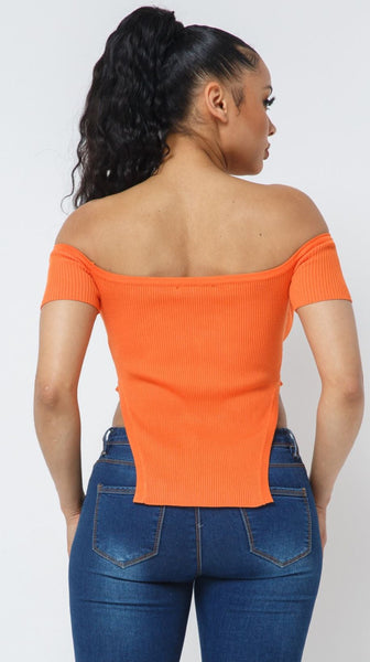 Tyra Side Split Top