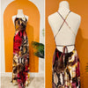 Snake print maxi dress